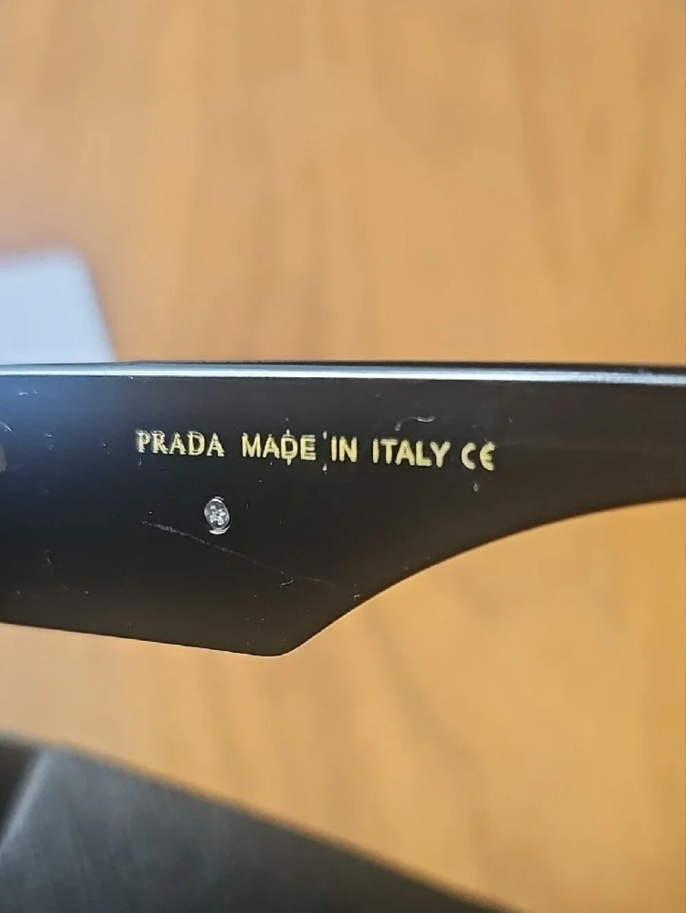 AUTH Prada Black Sunglasses with CoA